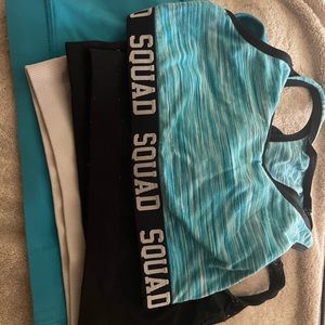 Girls size small training sports bras